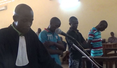 Les inculp&eacute;s NAMKO&Iuml;SSE, NGAPAYO et NDEDOUA